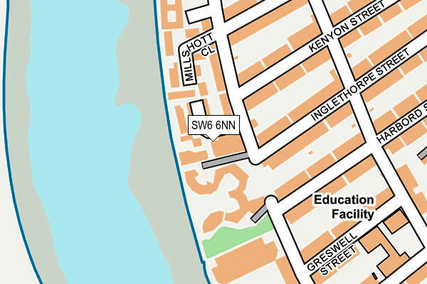 SW6 6NN map - OS OpenMap – Local (Ordnance Survey)