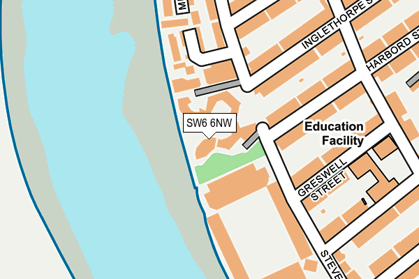 SW6 6NW map - OS OpenMap – Local (Ordnance Survey)