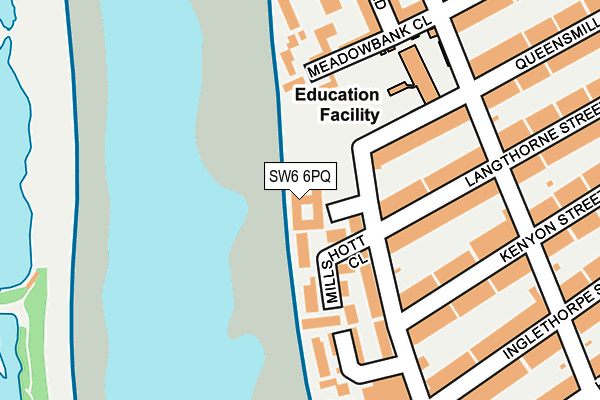 SW6 6PQ map - OS OpenMap – Local (Ordnance Survey)