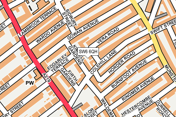 SW6 6QH map - OS OpenMap – Local (Ordnance Survey)