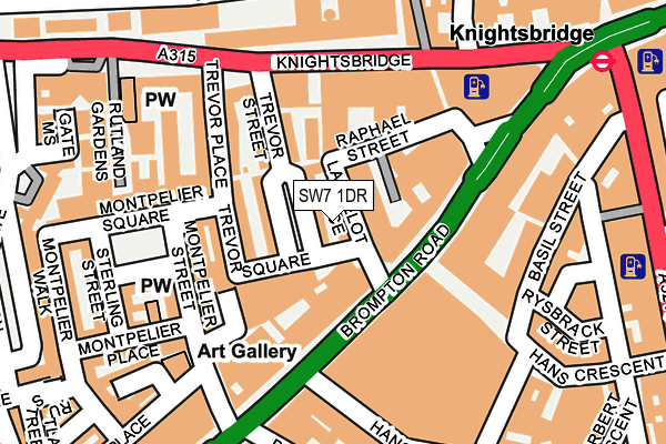 SW7 1DR map - OS OpenMap – Local (Ordnance Survey)