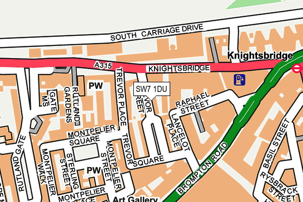 SW7 1DU map - OS OpenMap – Local (Ordnance Survey)