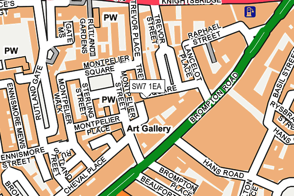 SW7 1EA map - OS OpenMap – Local (Ordnance Survey)