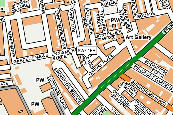 SW7 1EH map - OS OpenMap – Local (Ordnance Survey)