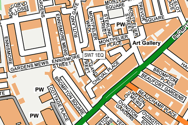 SW7 1EQ map - OS OpenMap – Local (Ordnance Survey)