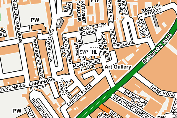 SW7 1HL map - OS OpenMap – Local (Ordnance Survey)