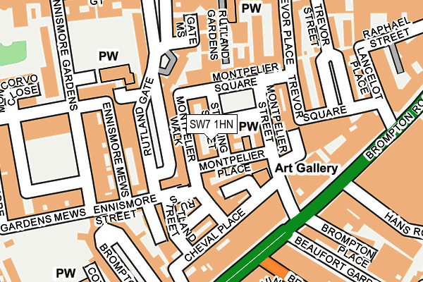 SW7 1HN map - OS OpenMap – Local (Ordnance Survey)