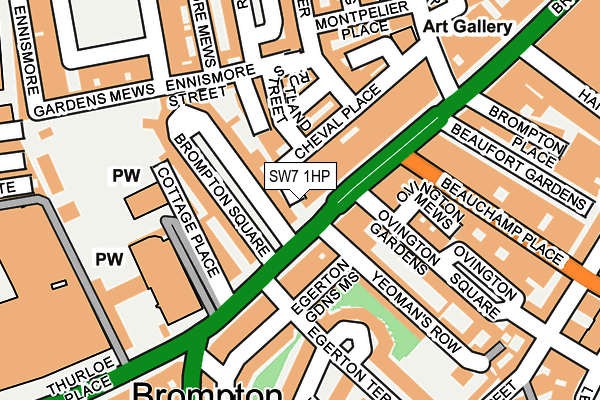 SW7 1HP map - OS OpenMap – Local (Ordnance Survey)