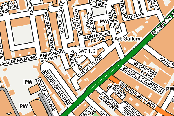 SW7 1JG map - OS OpenMap – Local (Ordnance Survey)