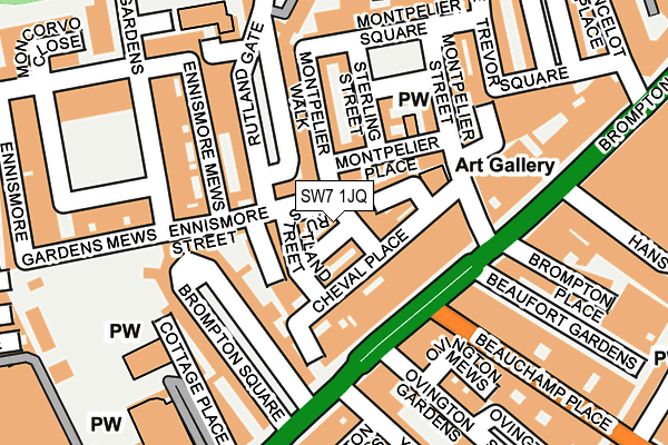 SW7 1JQ map - OS OpenMap – Local (Ordnance Survey)