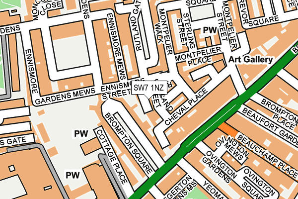 SW7 1NZ map - OS OpenMap – Local (Ordnance Survey)