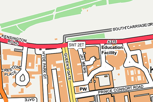 SW7 2ET map - OS OpenMap – Local (Ordnance Survey)