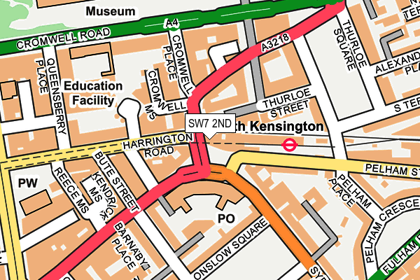 SW7 2ND map - OS OpenMap – Local (Ordnance Survey)