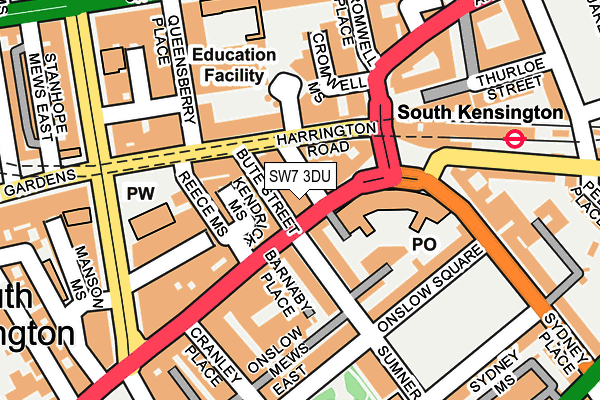 SW7 3DU map - OS OpenMap – Local (Ordnance Survey)