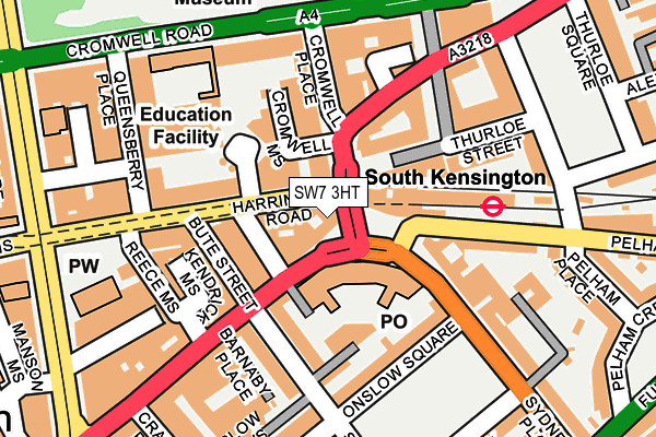 SW7 3HT map - OS OpenMap – Local (Ordnance Survey)