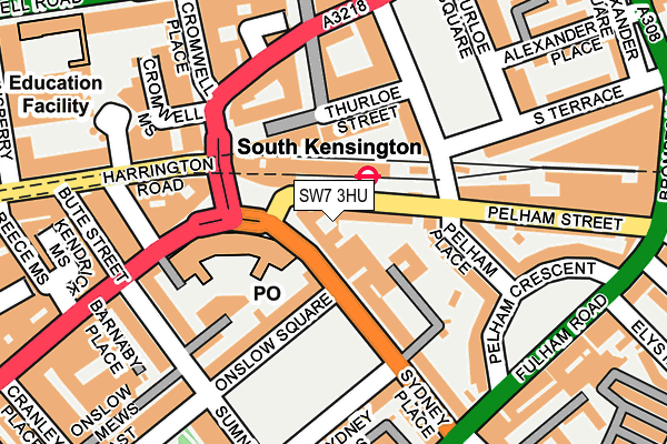 SW7 3HU map - OS OpenMap – Local (Ordnance Survey)