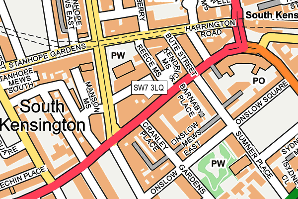 SW7 3LQ map - OS OpenMap – Local (Ordnance Survey)