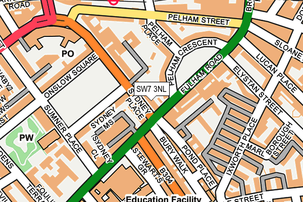 SW7 3NL map - OS OpenMap – Local (Ordnance Survey)