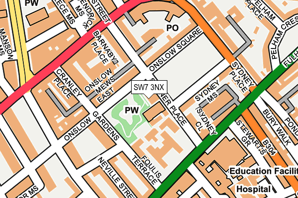 SW7 3NX map - OS OpenMap – Local (Ordnance Survey)