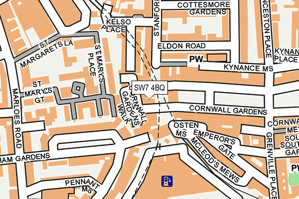 SW7 4BQ map - OS OpenMap – Local (Ordnance Survey)