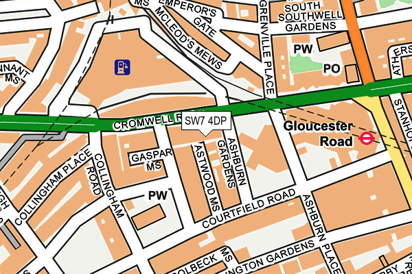 SW7 4DP map - OS OpenMap – Local (Ordnance Survey)