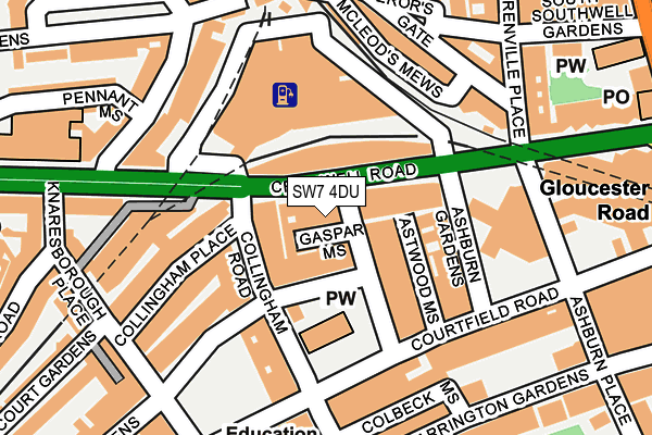 SW7 4DU map - OS OpenMap – Local (Ordnance Survey)