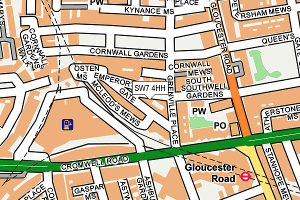 SW7 4HH map - OS OpenMap – Local (Ordnance Survey)