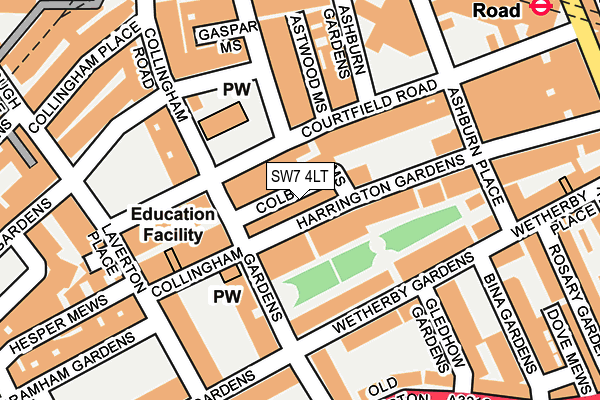 Map of SATYA CHRISTY FITNESS LONDON LTD at local scale