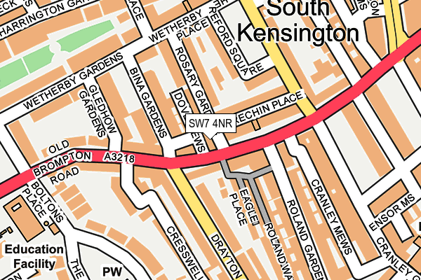 SW7 4NR map - OS OpenMap – Local (Ordnance Survey)