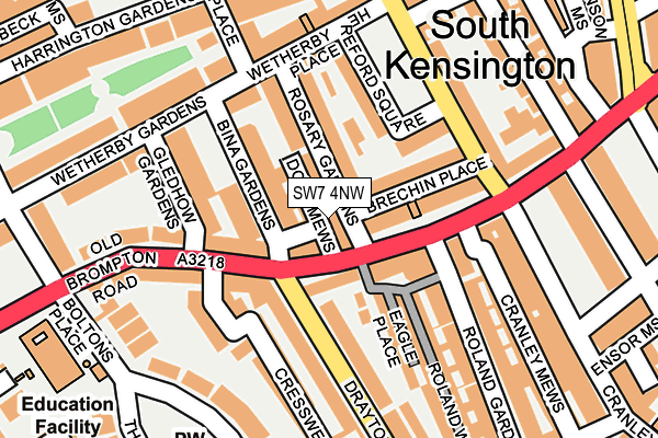 SW7 4NW map - OS OpenMap – Local (Ordnance Survey)