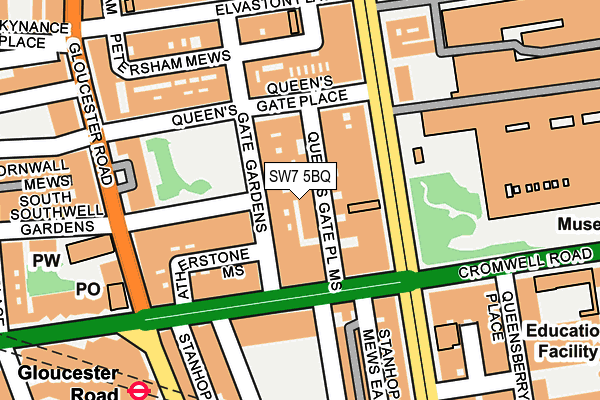 SW7 5BQ map - OS OpenMap – Local (Ordnance Survey)