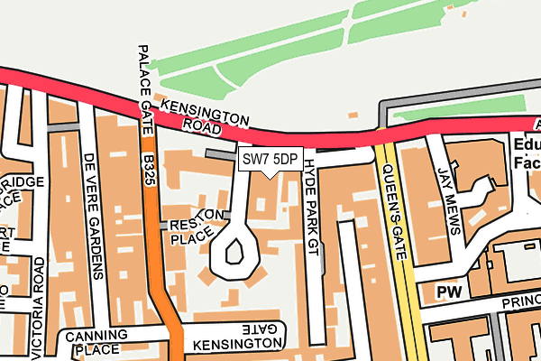 SW7 5DP map - OS OpenMap – Local (Ordnance Survey)