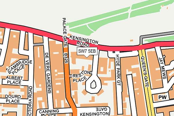 SW7 5EB map - OS OpenMap – Local (Ordnance Survey)