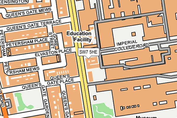 SW7 5HE map - OS OpenMap – Local (Ordnance Survey)