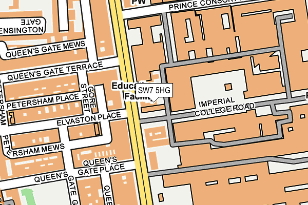 SW7 5HG map - OS OpenMap – Local (Ordnance Survey)