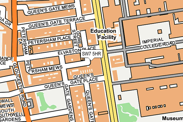 SW7 5HR map - OS OpenMap – Local (Ordnance Survey)