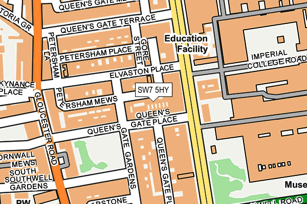 SW7 5HY map - OS OpenMap – Local (Ordnance Survey)