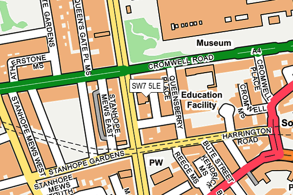 SW7 5LE map - OS OpenMap – Local (Ordnance Survey)