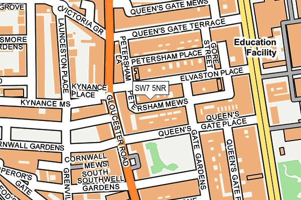 SW7 5NR map - OS OpenMap – Local (Ordnance Survey)