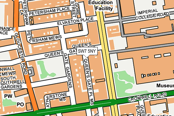 SW7 5NY map - OS OpenMap – Local (Ordnance Survey)