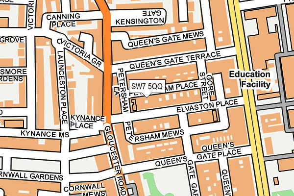 SW7 5QQ map - OS OpenMap – Local (Ordnance Survey)