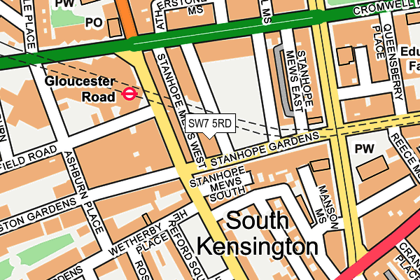 SW7 5RD map - OS OpenMap – Local (Ordnance Survey)