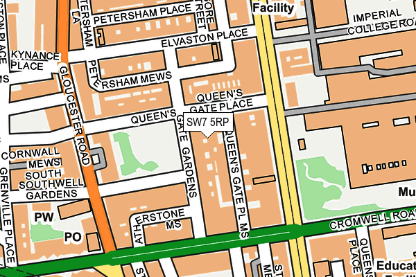 SW7 5RP map - OS OpenMap – Local (Ordnance Survey)