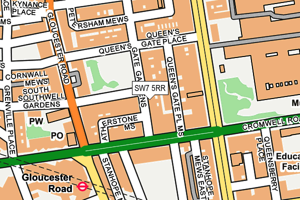 SW7 5RR map - OS OpenMap – Local (Ordnance Survey)