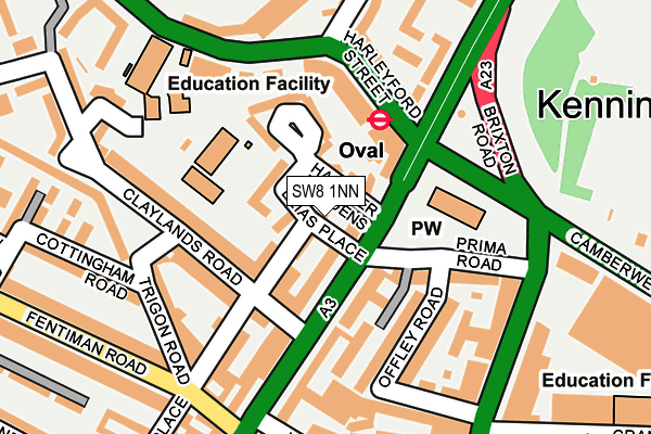 SW8 1NN map - OS OpenMap – Local (Ordnance Survey)