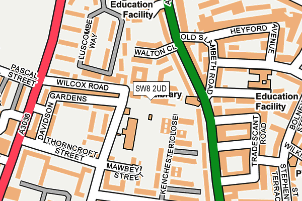 SW8 2UD map - OS OpenMap – Local (Ordnance Survey)