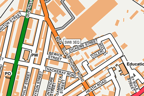 SW8 3EQ map - OS OpenMap – Local (Ordnance Survey)