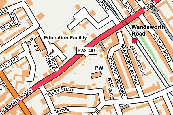 Map of GORDON RAMSAY (ROYAL HOSPITAL ROAD) LIMITED at local scale