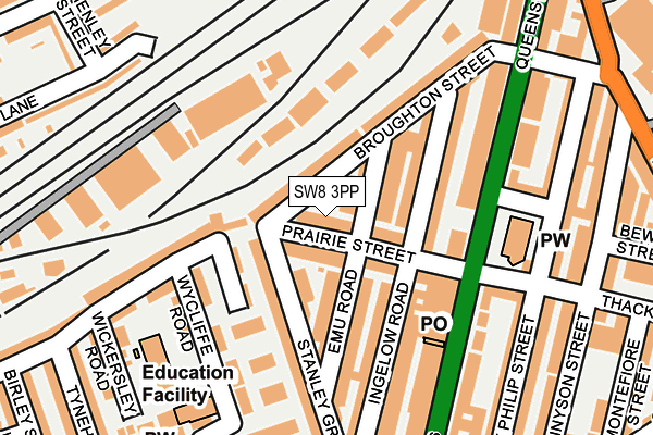 SW8 3PP map - OS OpenMap – Local (Ordnance Survey)