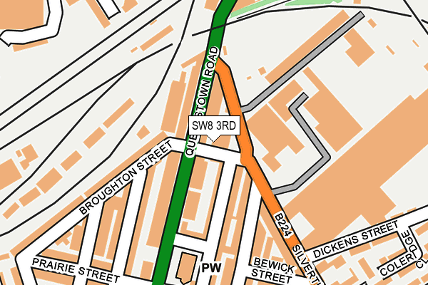 SW8 3RD map - OS OpenMap – Local (Ordnance Survey)